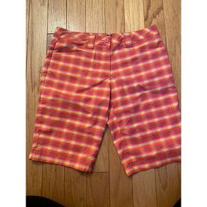 Slazenger, women's plaid bermuda shorts size 4